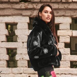 Johnny Was Jade Angella Faux Fur Coat